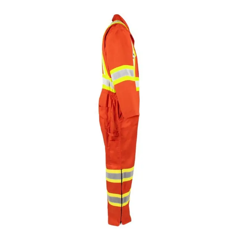 Terra Men's High Visibility Unlined Coverall 116581Or - Orange 4