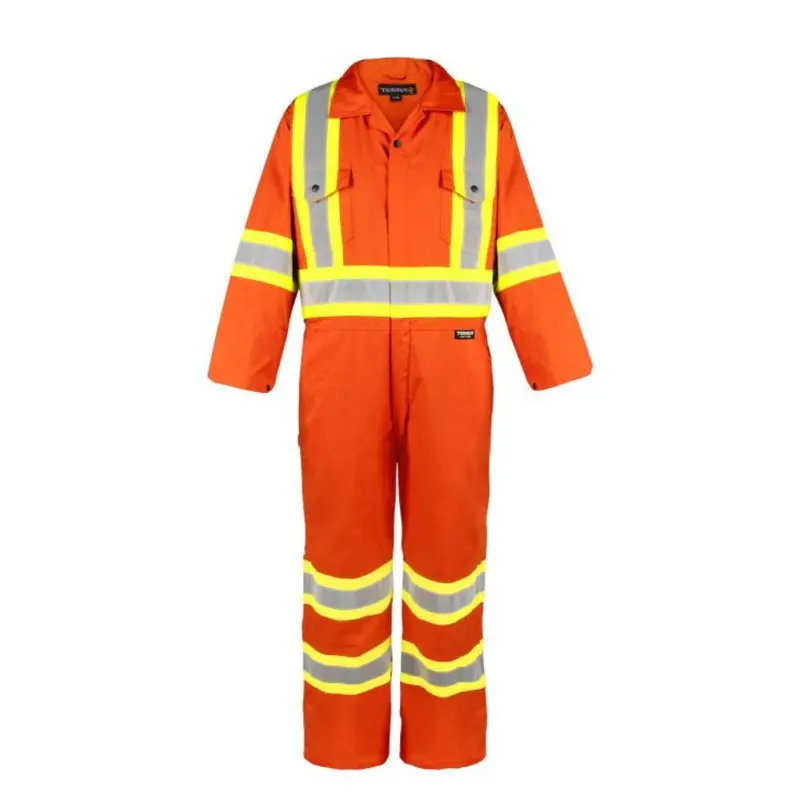 Terra Men's High Visibility Unlined Coverall 116581Or - Orange 5
