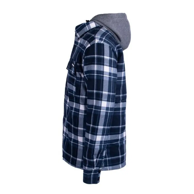 Terra Men's Quilted Hooded Flannel Work Hoodie 100329 2