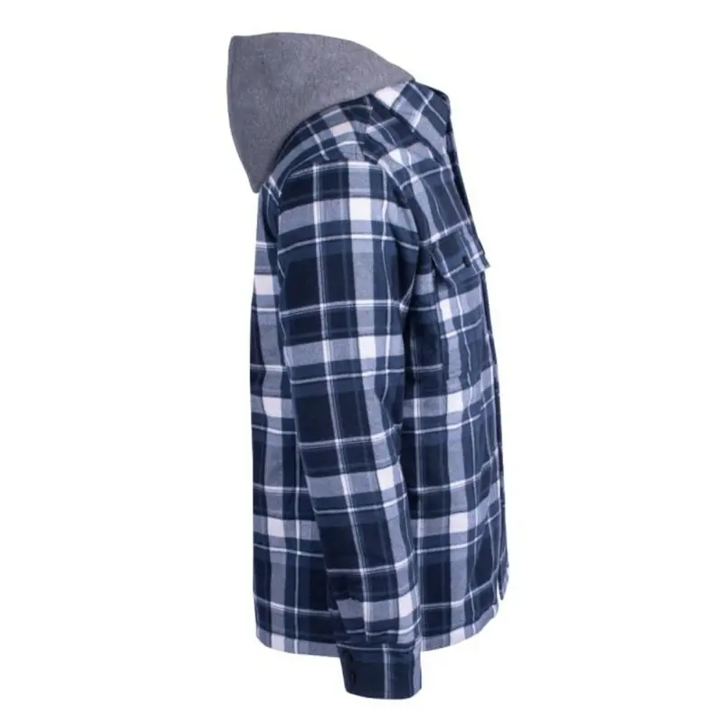 Terra Men's Quilted Hooded Flannel Work Hoodie 100329 3