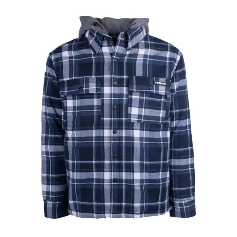 Terra Men's Quilted Hooded Flannel Work Hoodie 100329 4