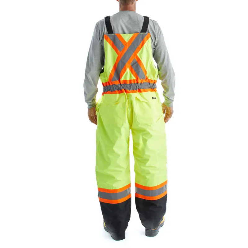 Terra Men's Work Insulated Hi-Vis Bib Overall 116507- Yellow 2