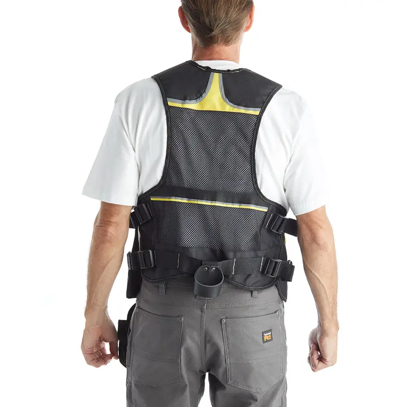 Terra Multi Pocket Reflective Mesh Tool Vest 103530Blk 2