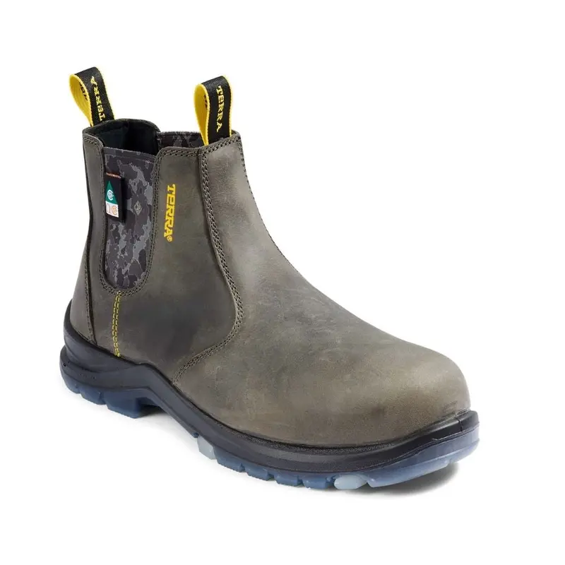 Terra Murphy Unisex 6" Composite Toe Slip On Work Boot Tr0a4nrfgyx - Grey 1