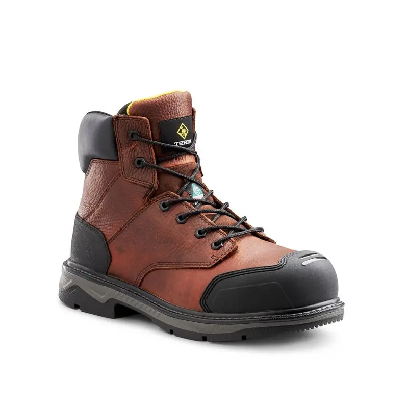 Terra Patton Tr0a4ns6brn Unisex 6" Steel Toe Work Safety Csa Boot  - Brown 1
