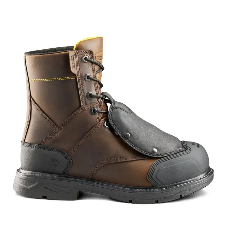 Terra Patton Unisex 8" Aluminum Toe External Met Guard Safety Csa Boot 1314Db - Dark Brown 2