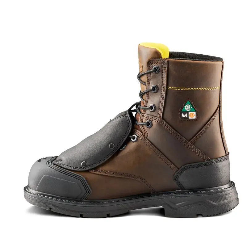 Terra Patton Unisex 8" Aluminum Toe External Met Guard Safety Csa Boot 1314Db - Dark Brown 4