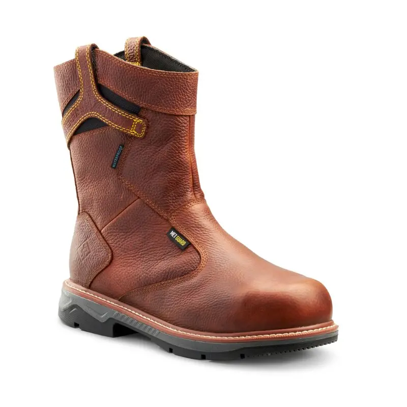 Terra Patton Waterproof 8" Unisex Alloy Toe Csa Pull-On Work Boot With Internal Met Guard Tr0a4tccbrn 1