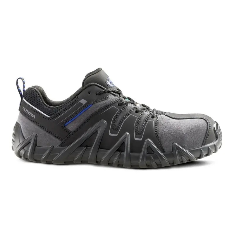 Terra Spider 3.0 Unisex Lightweight Composite Toe Work Shoe 1091Bg - Black/Grey 2