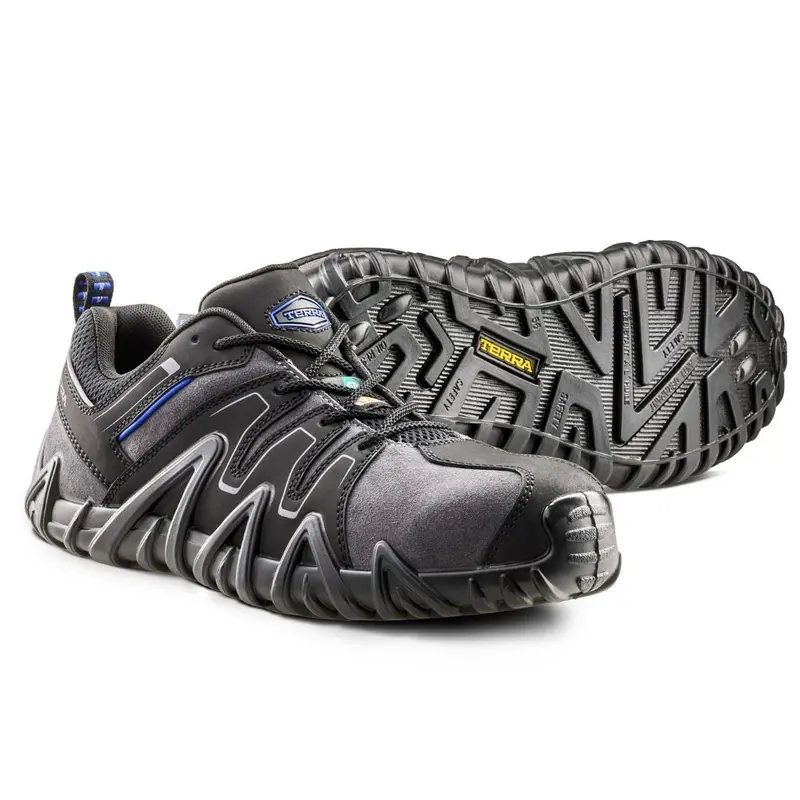 Terra Spider 3.0 Unisex Lightweight Composite Toe Work Shoe 1091Bg - Black/Grey 7