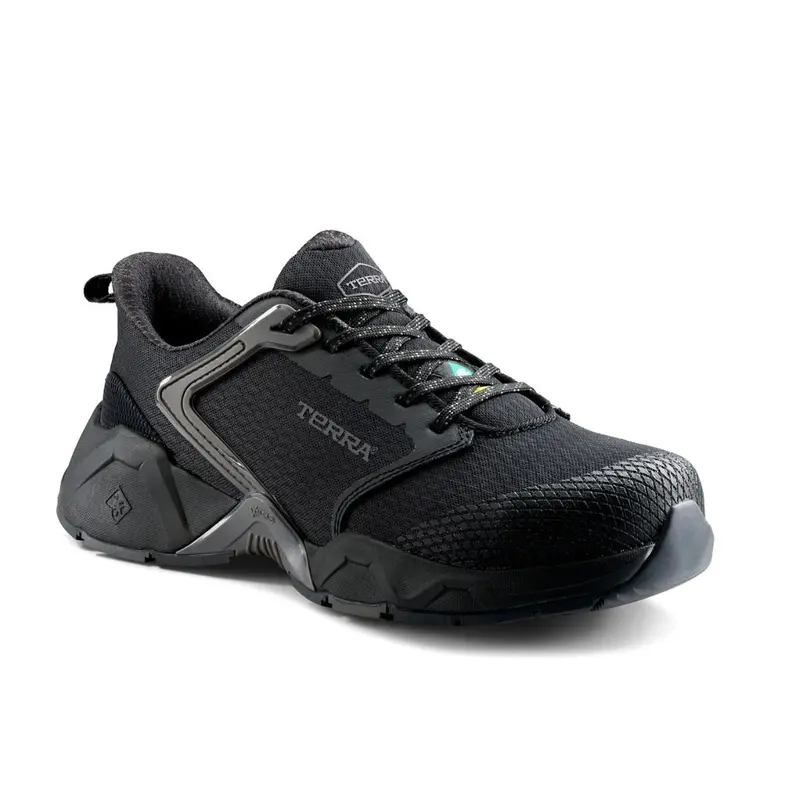 Terra Vector 1298Bk Unisex Composite Toe Sd+ Athletic Safety Shoe - Black 1