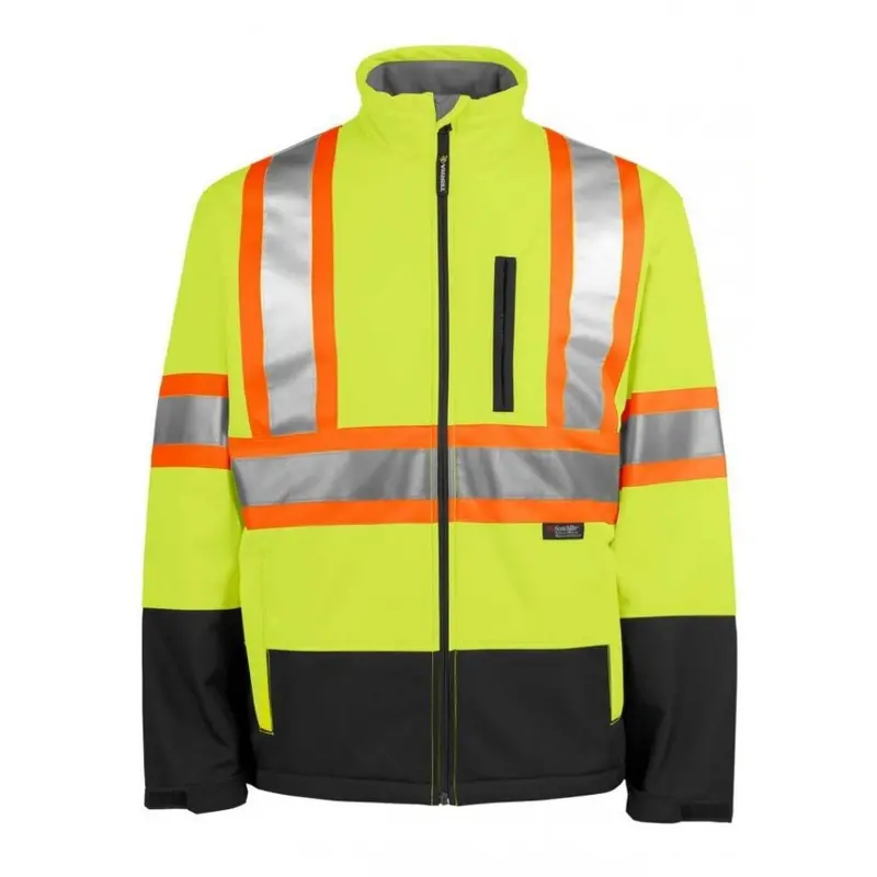 Terra Women's Hi Vis Softshell Jacket 116516Wyl - Yellow 1