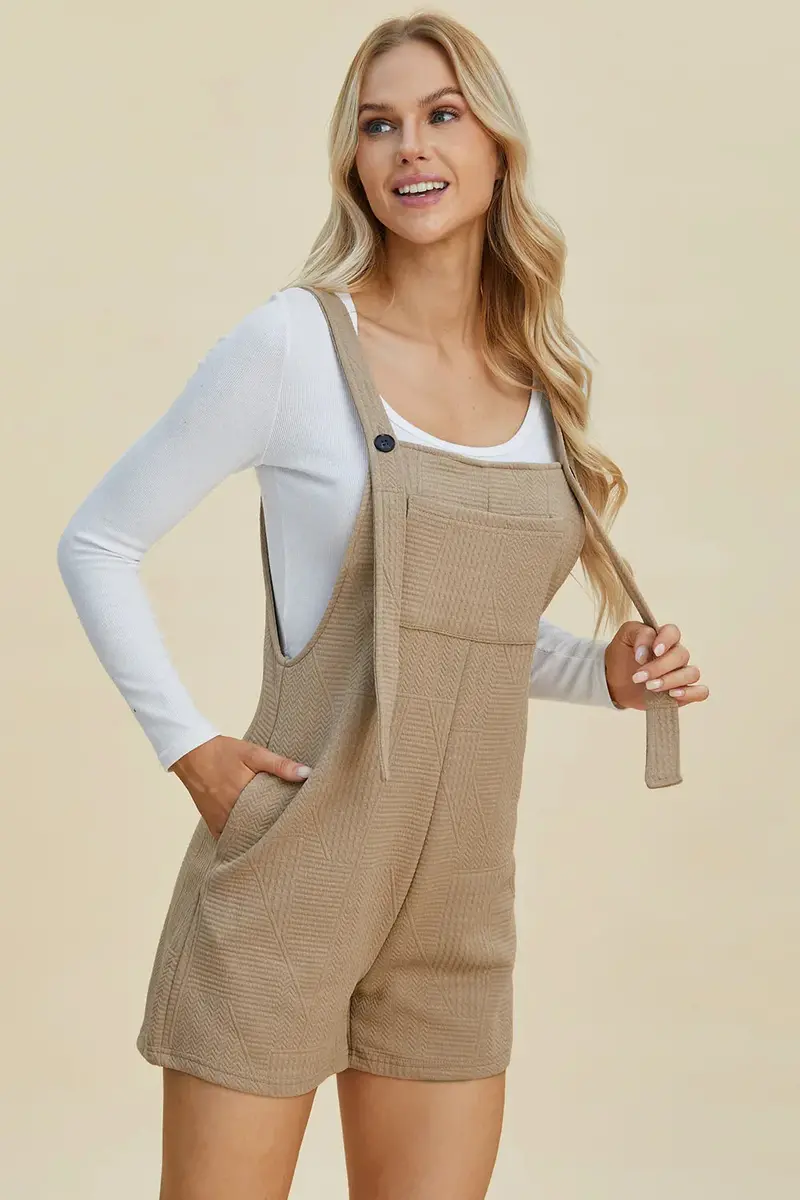 Texture Sleeveless Romper 10