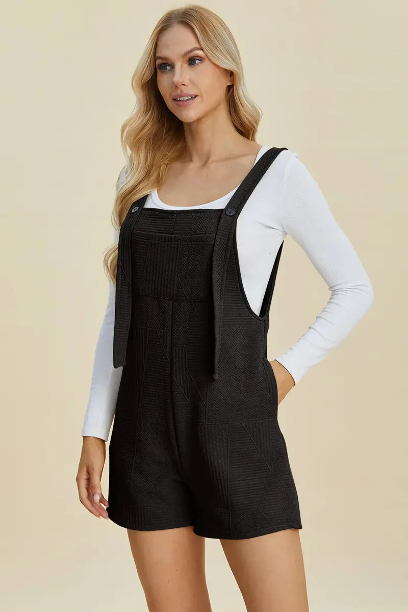 Texture Sleeveless Romper 17