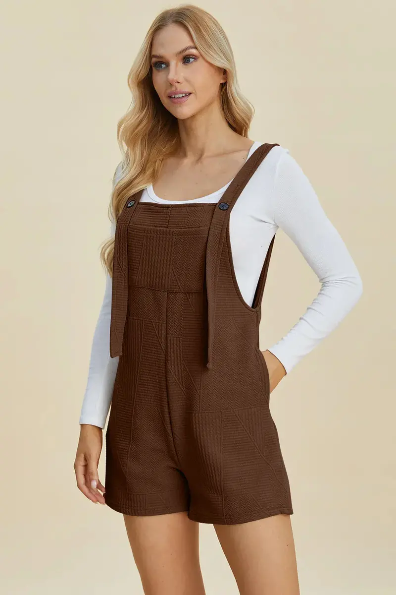 Texture Sleeveless Romper 2