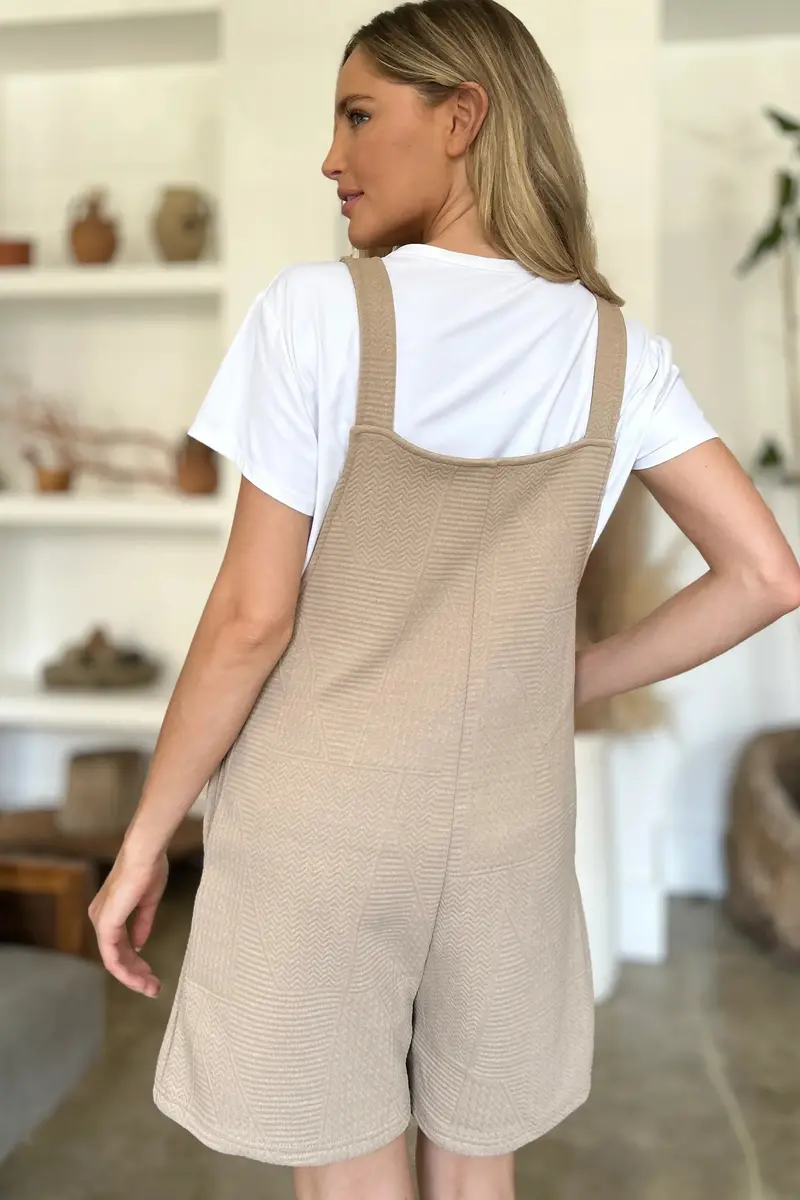 Texture Sleeveless Romper 3