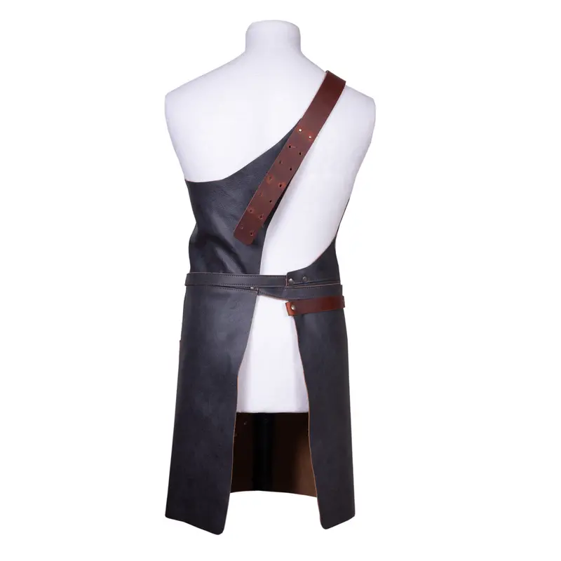 "The Butcher" - Leather Bbq Apron / Butchers Apron 2