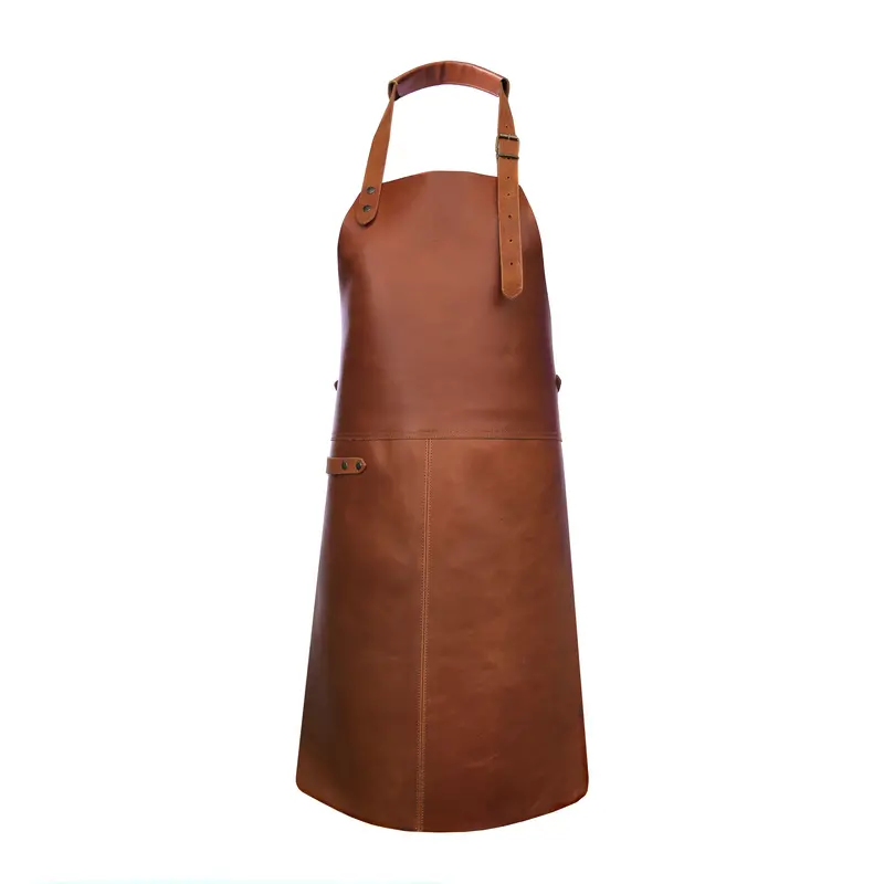 "The Essential" Leather Bbq Apron 1