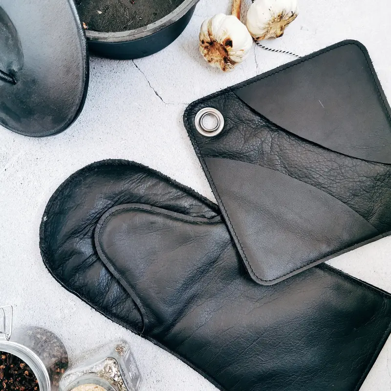 "The Identity Glove" Leather Oven Mitt 1
