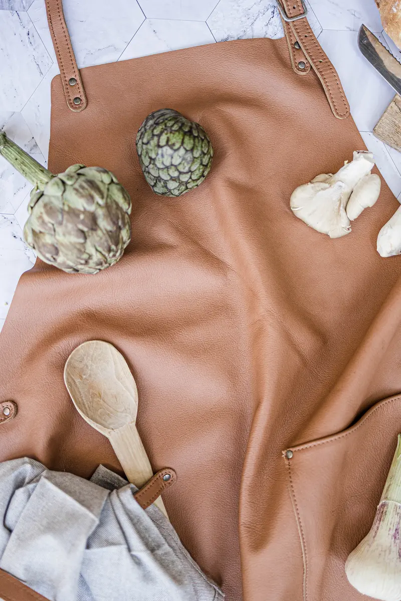 "The Identity" Leather Cooking Apron 1