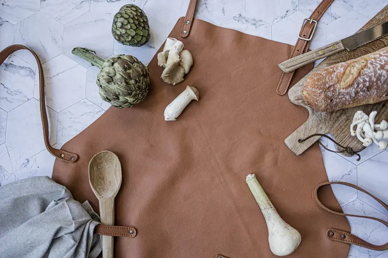 "The Identity" Leather Cooking Apron 4