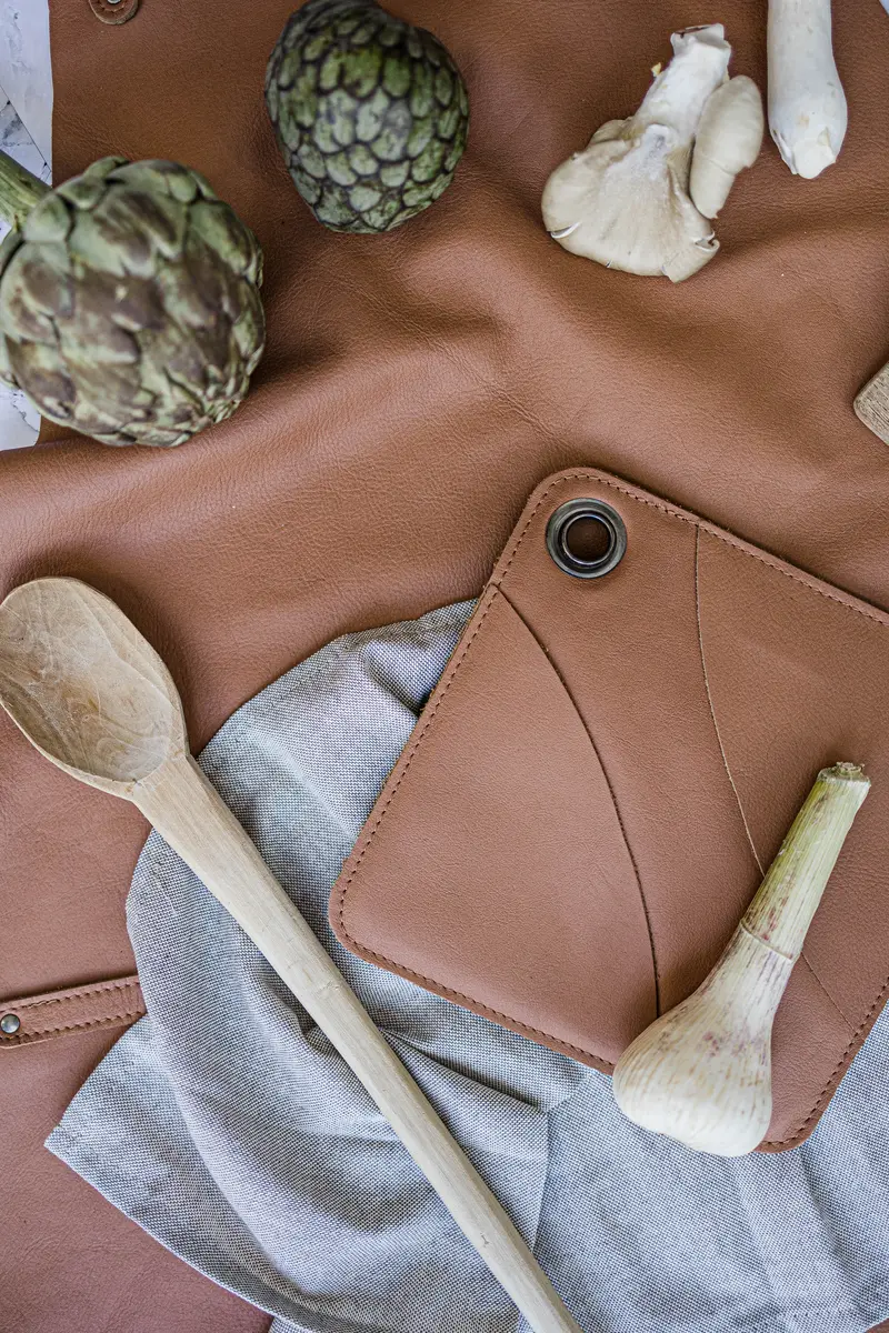 "The Identity Potholder" Leather Potholder 3