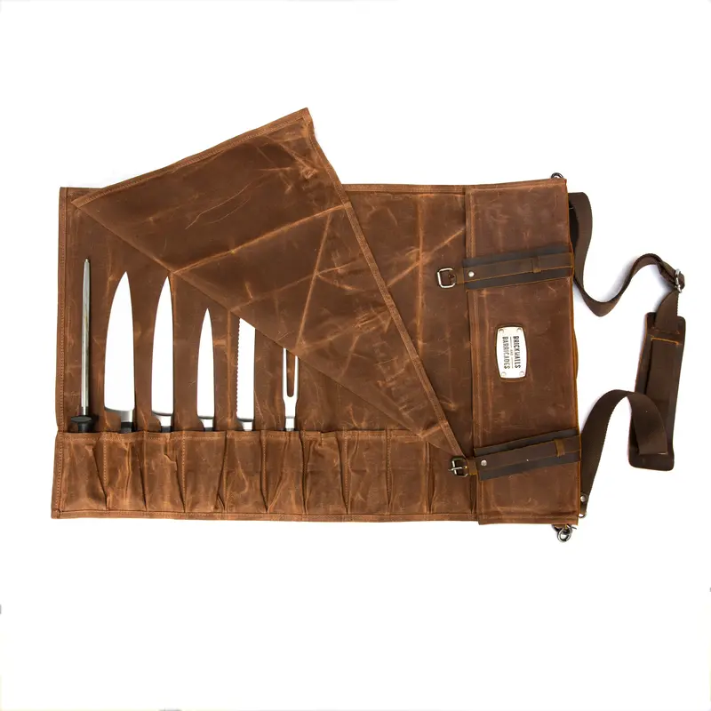 "The Kniferoll Xl Brown" - Knife Bag 1