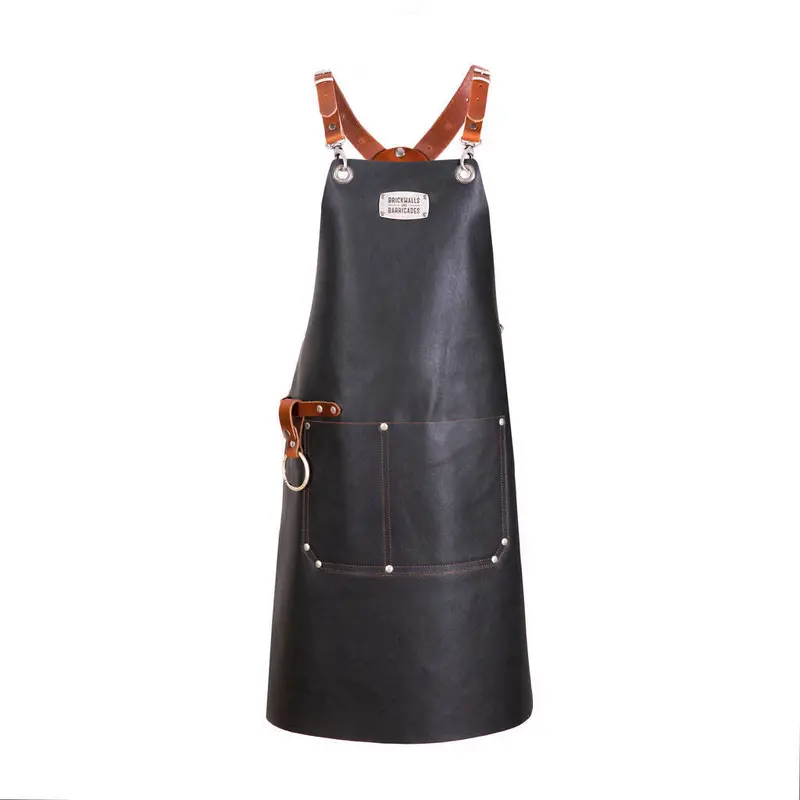 "The Premium X-Cross" - Leather Apron With Your Name On It 1
