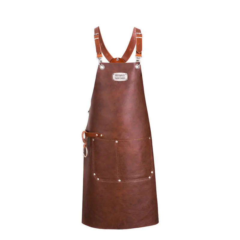 "The Premium X-Cross" - Leather Apron With Your Name On It 2