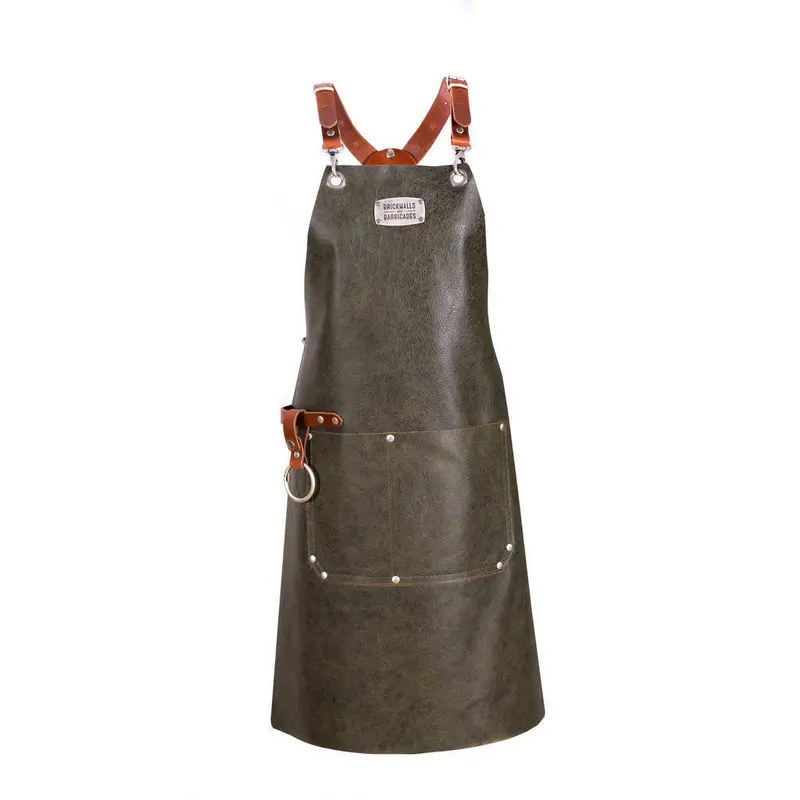 "The Premium X-Cross" - Leather Apron With Your Name On It 3