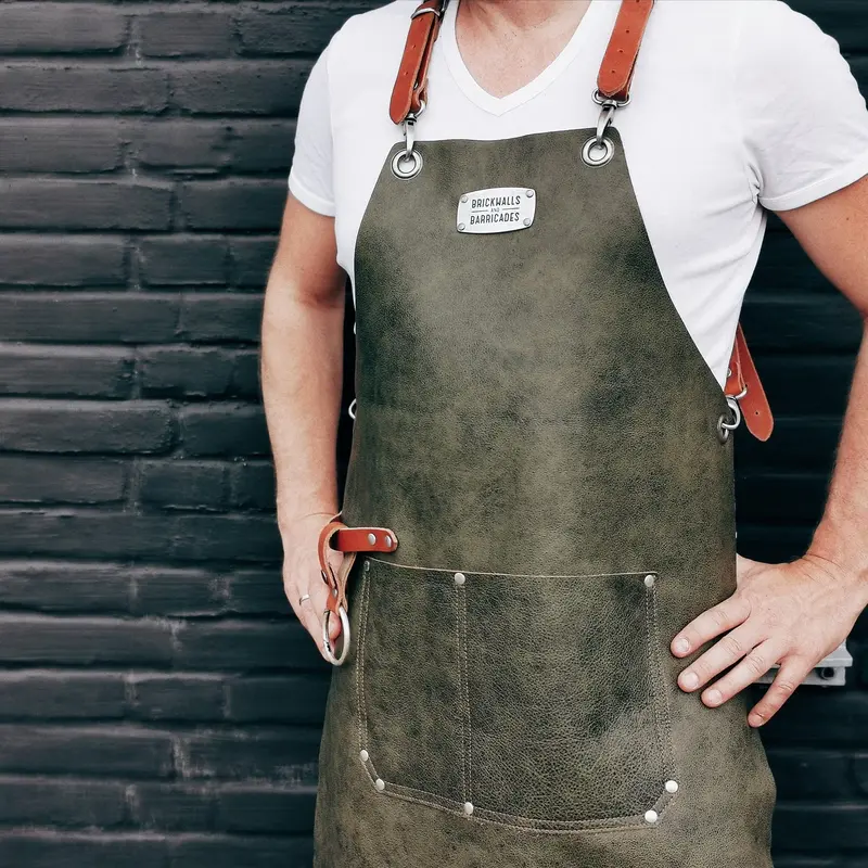 "The Premium X-Cross" - The Best Leather Crossback Apron 2
