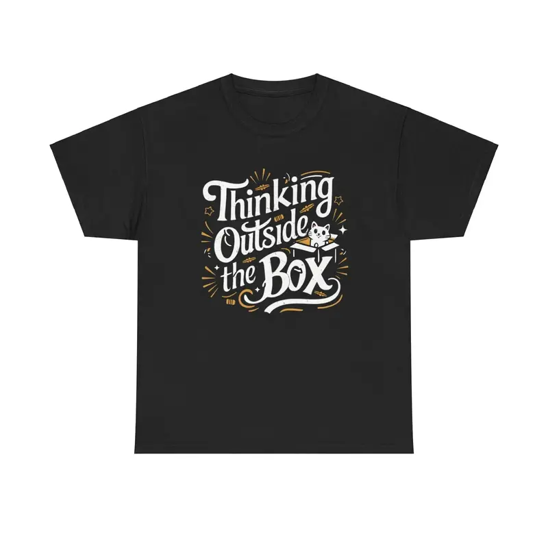 Thinking Out Of Box Cotton T-Shirt 5