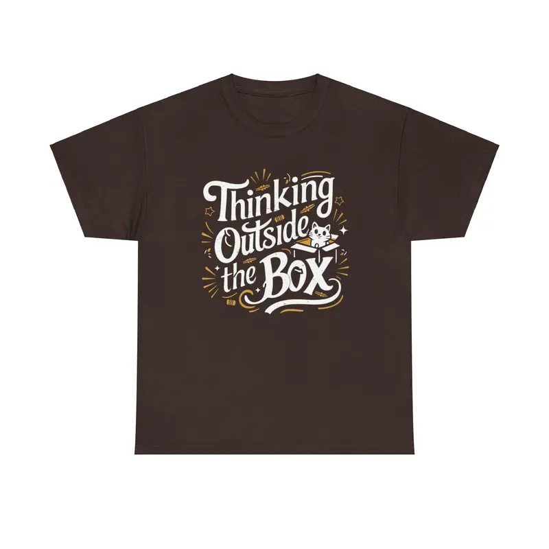 Thinking Out Of Box Cotton T-Shirt 6