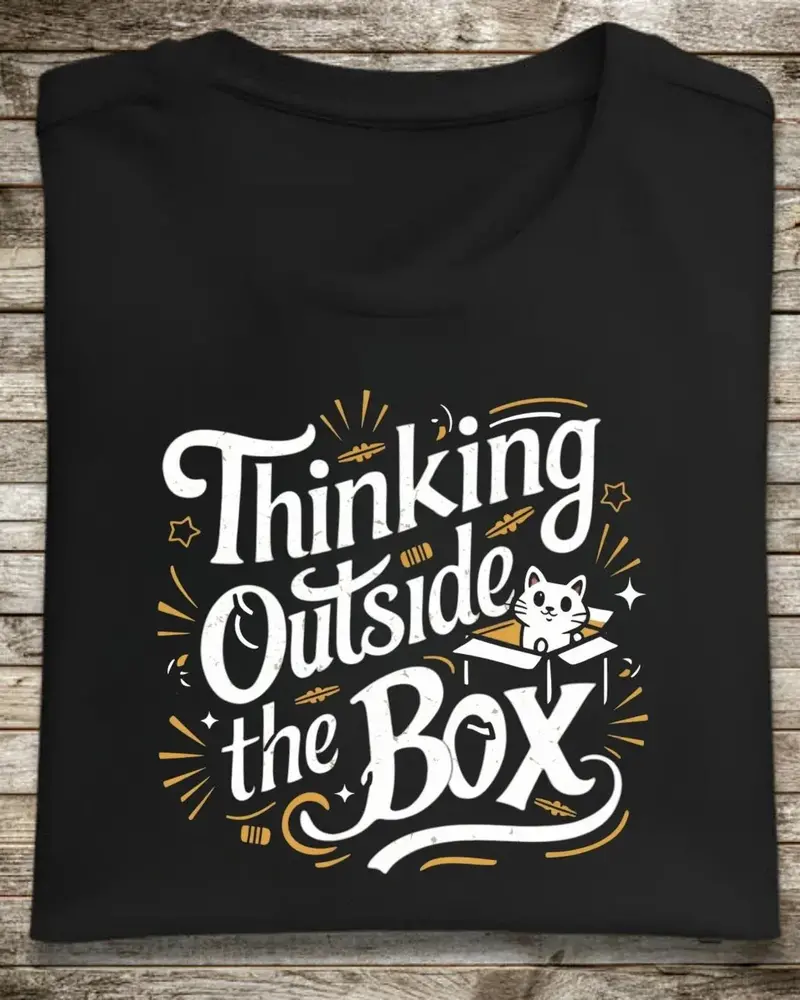 Thinking Out Of Box Cotton Tshirt 1