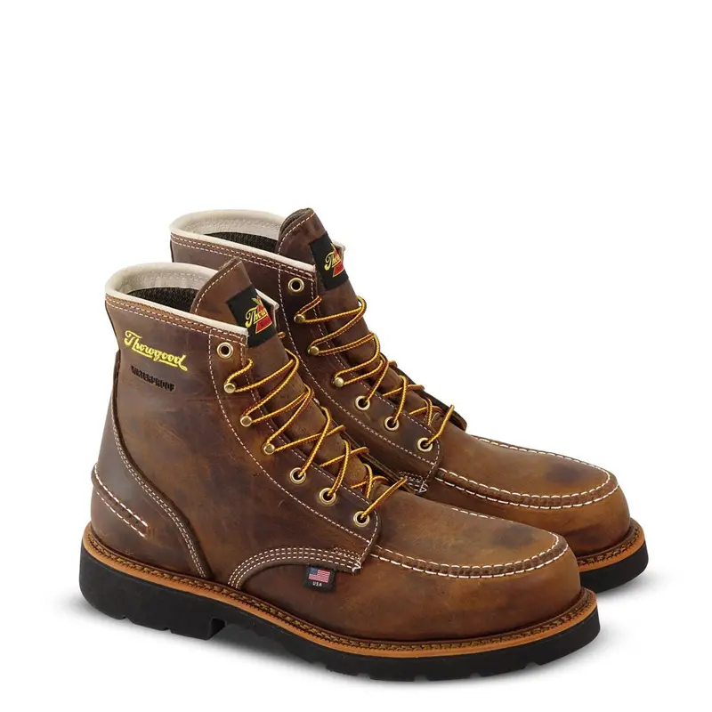 Thorogood 1957 Series Waterproof 6 Crazyhorse Moc Steel Toe Maxwear90 #804-3696 1