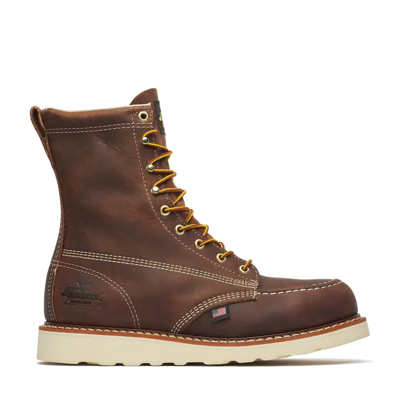 Thorogood 8" Crazyhorse Moc Toe Safety Boots #804-4478 2