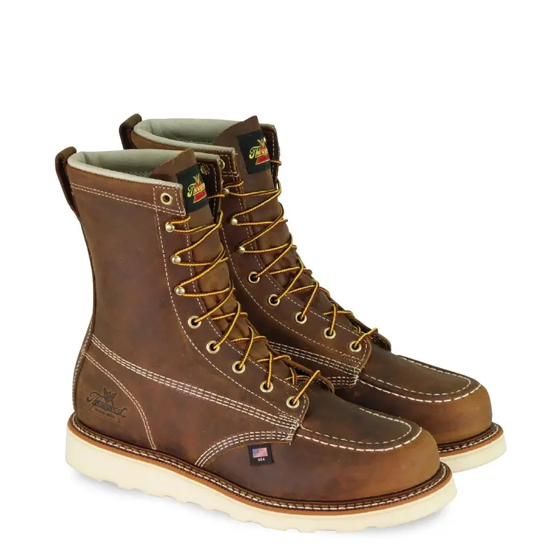Thorogood 8-Inch Crazyhorse Moc Toe Work Boots – Safety Rated #804-4478