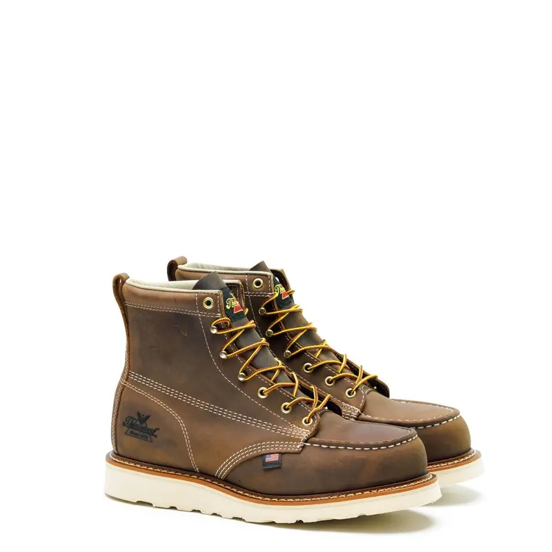 Thorogood American Heritage-6" Steel Toe Crazy Horse Moc Toe #804-4575 1