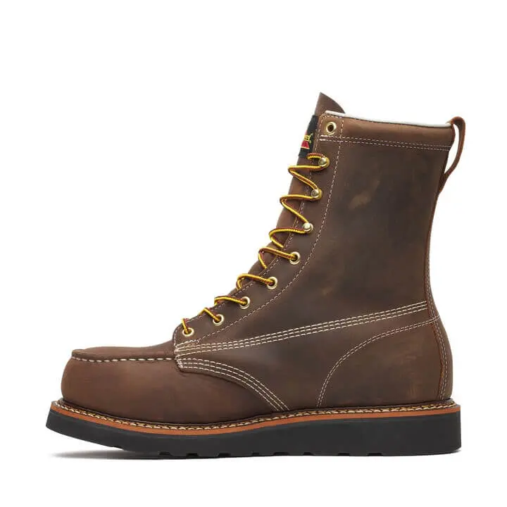 Thorogood American Heritage – 8″ Trail Crazy Horse Black Heel Safety Toe – Moc Toe Maxwear Wedge #804-4235 5