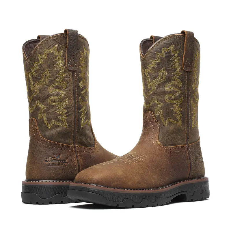 Thorogood Buffalo Ridge – Wp 11″ Brown/Sage Nano Sq Toe #804-4342 2