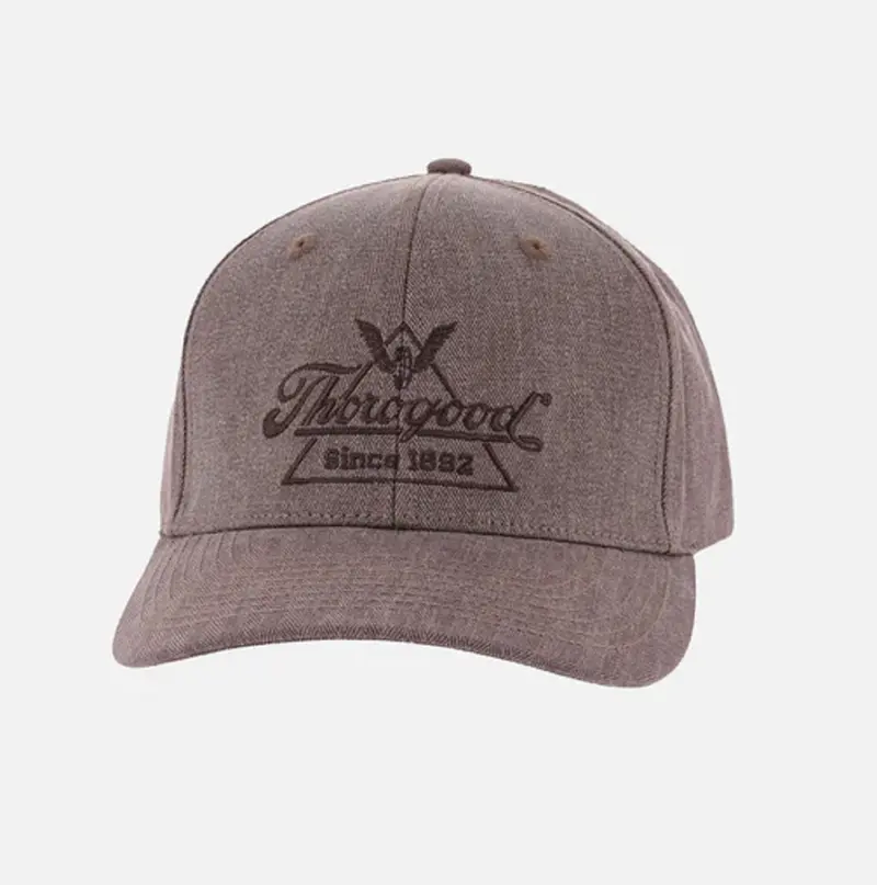 Thorogood Crafted Herringbone Leather Strap Hat 1