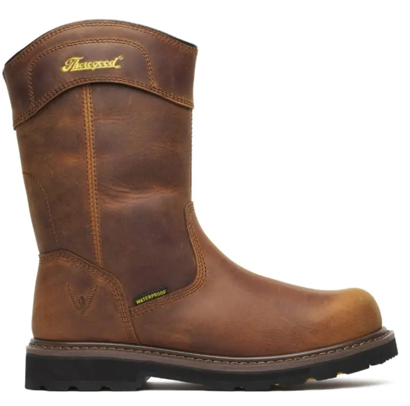 Thorogood Jobsite 11-Inch Waterproof Safety Toe Wellington Work Boots