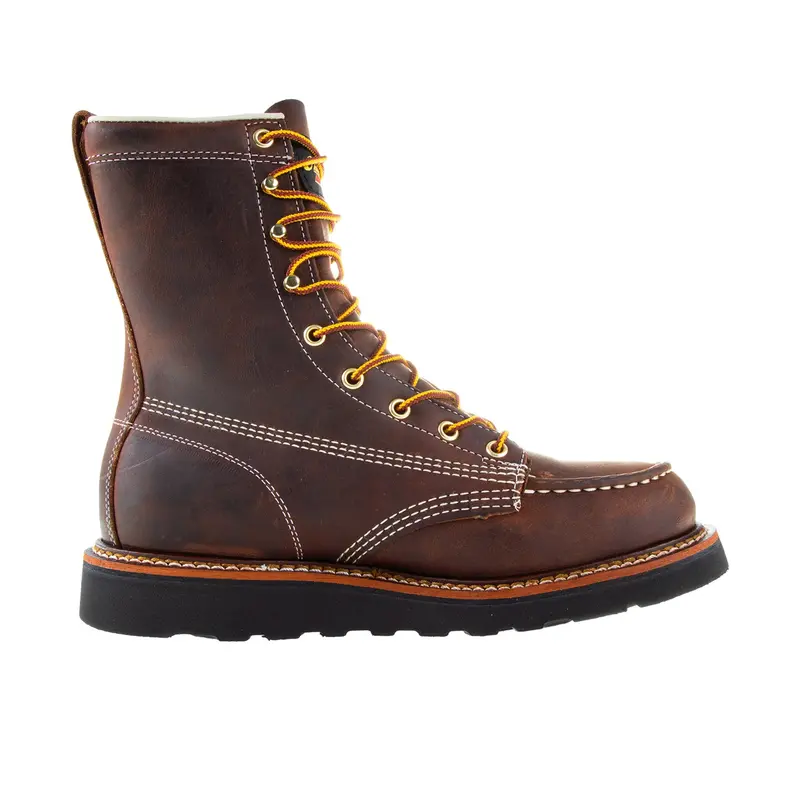 Thorogood Men's American Heritage 8" Moc Toe Black Maxwear Wedge Soft Toe 1