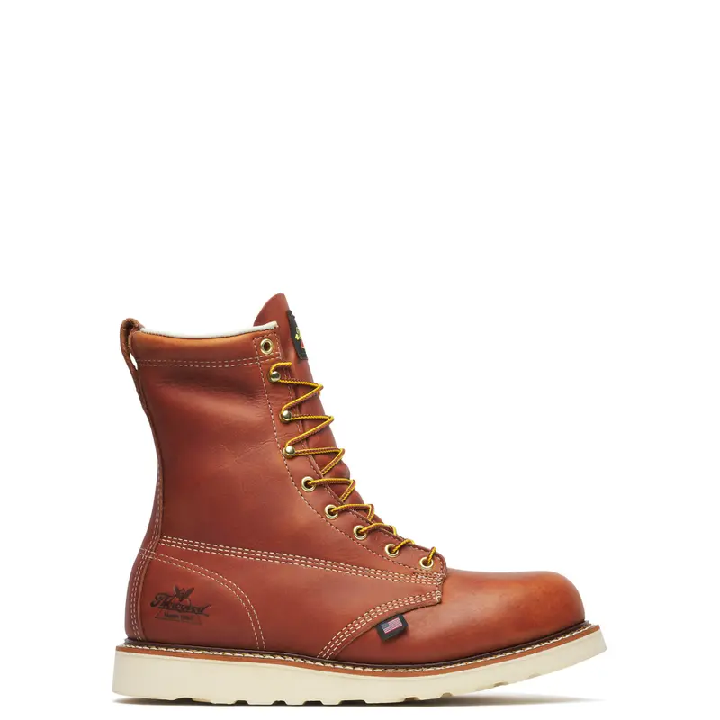 Thorogood Men's American Heritage 8" Steel Toe Wedge Boot 1