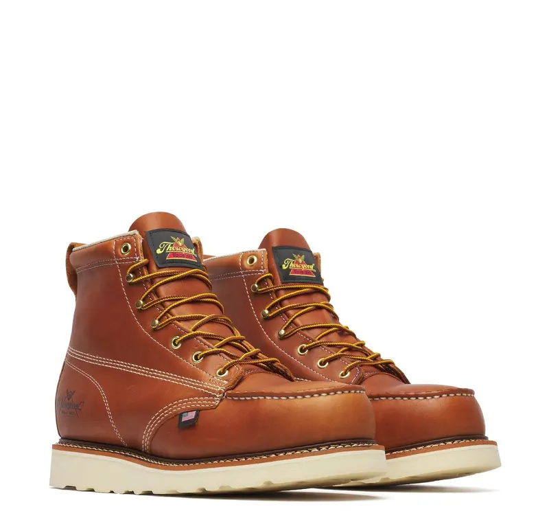 Thorogood Men's American Heritage Maxwear Wedge 6" Steel Toe Work Boot_Tobacco 2