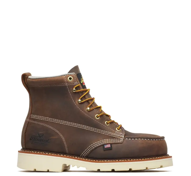 Thorogood Men's American Heritage Moc 6" Steel Toe Boot_Trail Crazyhorse 1