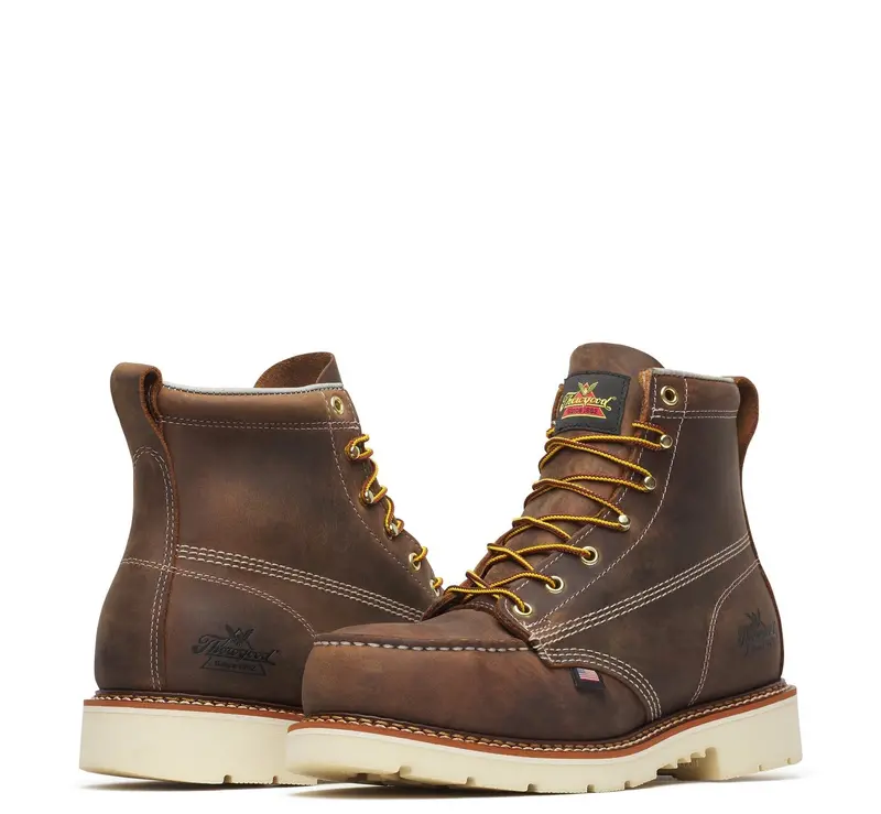 Thorogood Men's American Heritage Moc 6" Steel Toe Boot_Trail Crazyhorse 3