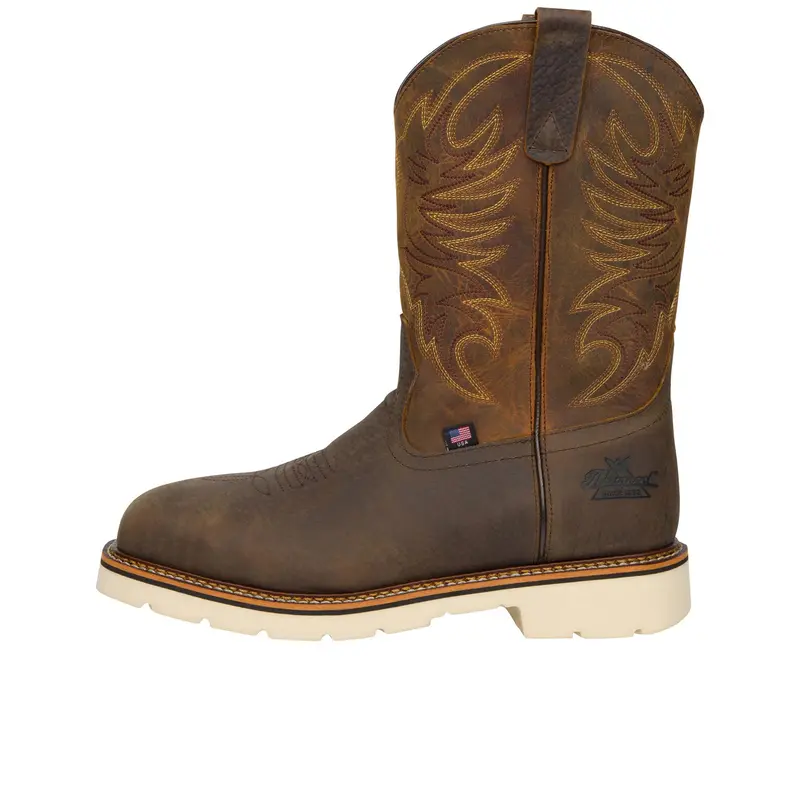 Thorogood Men's American Heritage Square Toe 11" Pull On Wellington Steel Toe 2