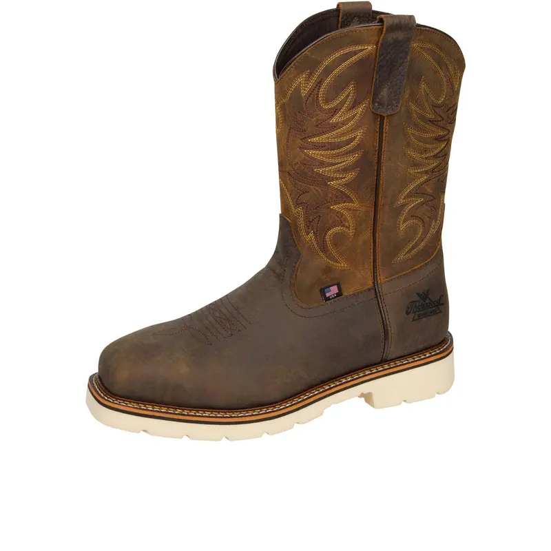 Thorogood Men's American Heritage Square Toe 11" Pull On Wellington Steel Toe 5