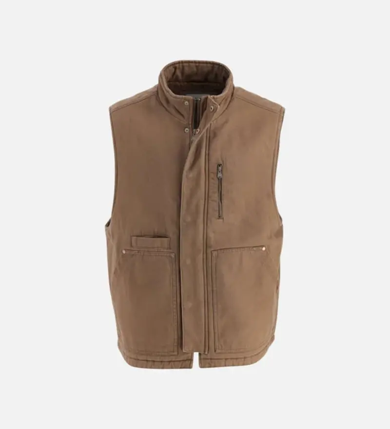 Thorogood Men's Heritage Dwr Stone Washed Canvas Vest 1